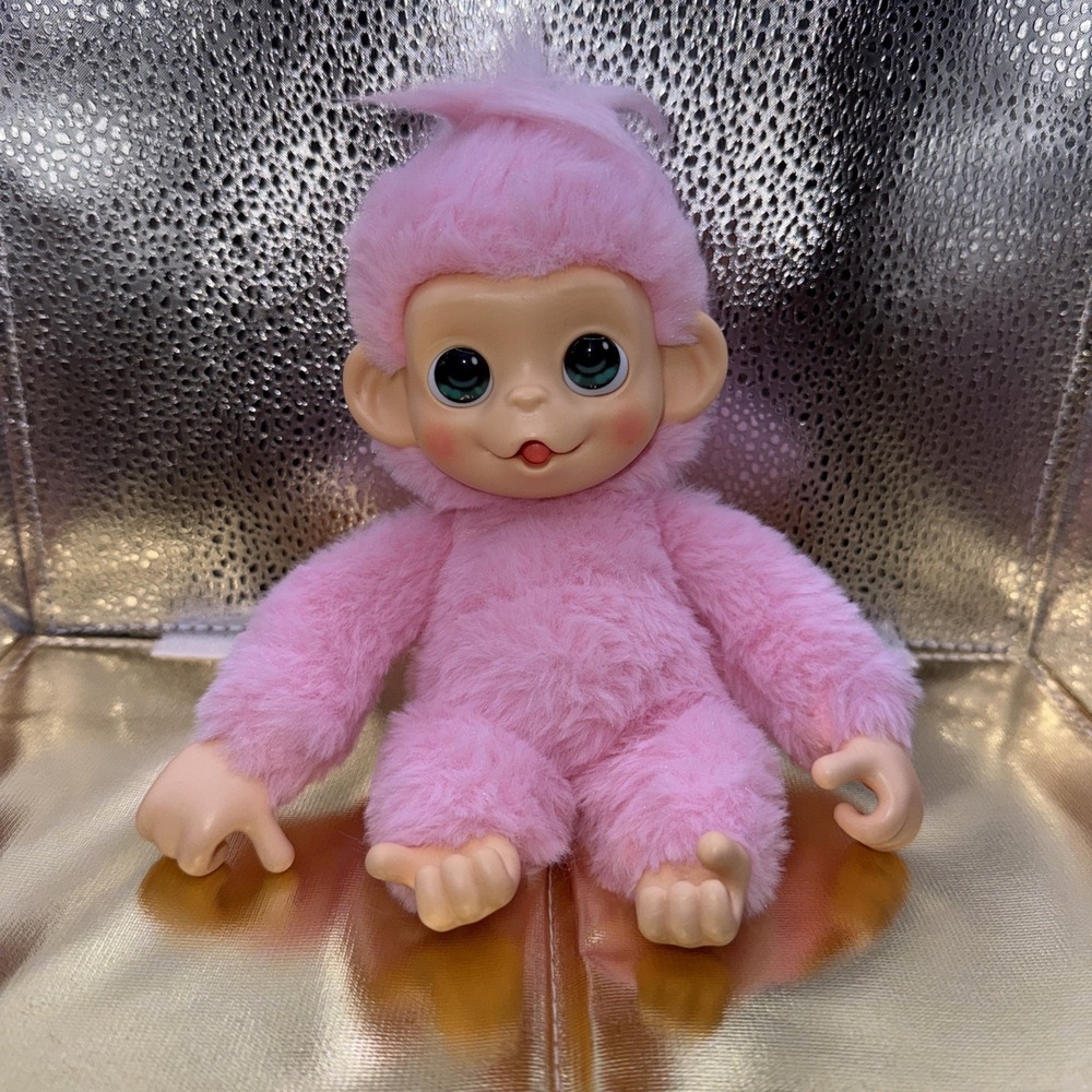 Baby Monkey Minis Luna Lemon Interactive Pet Toy Sounds & Reactions Works